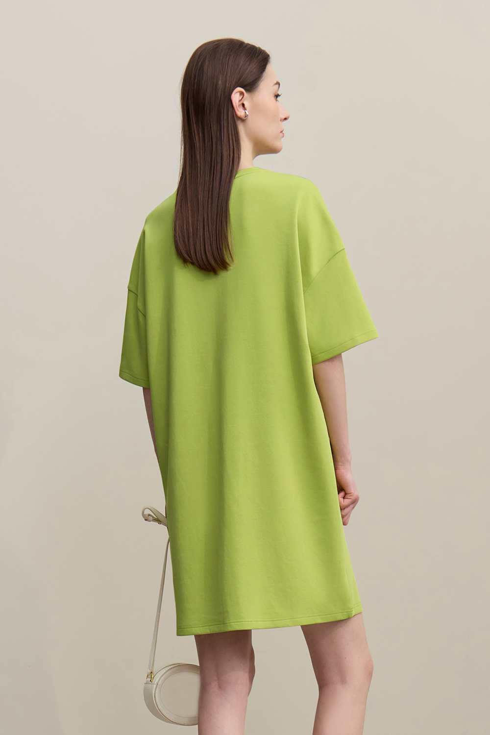 Contrast Fabric Air Layer Dress