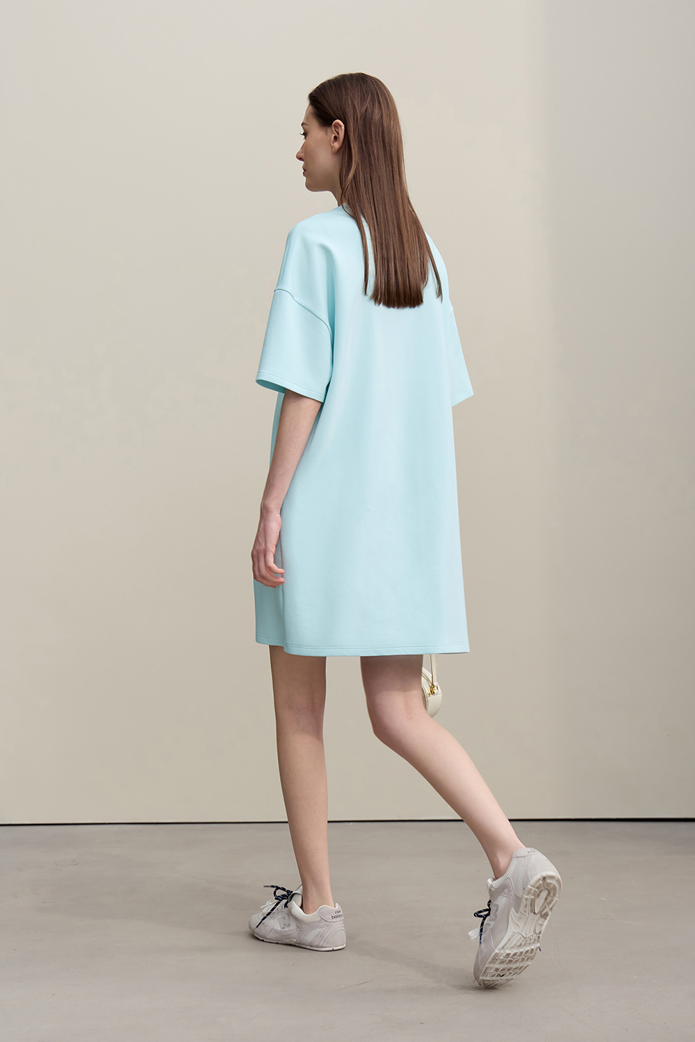 Contrast Fabric Air Layer Dress