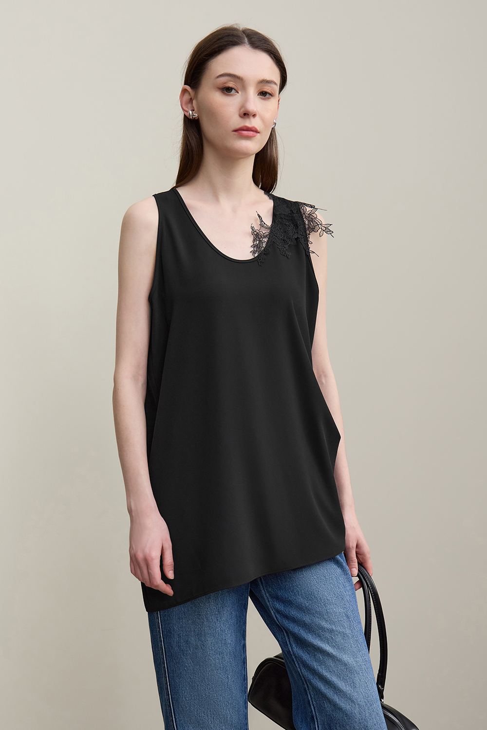 Lace Spliced Camisole