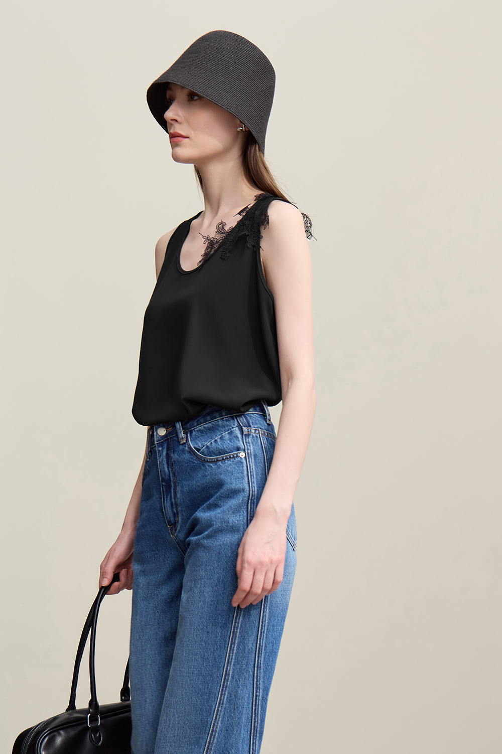 Lace Spliced Camisole