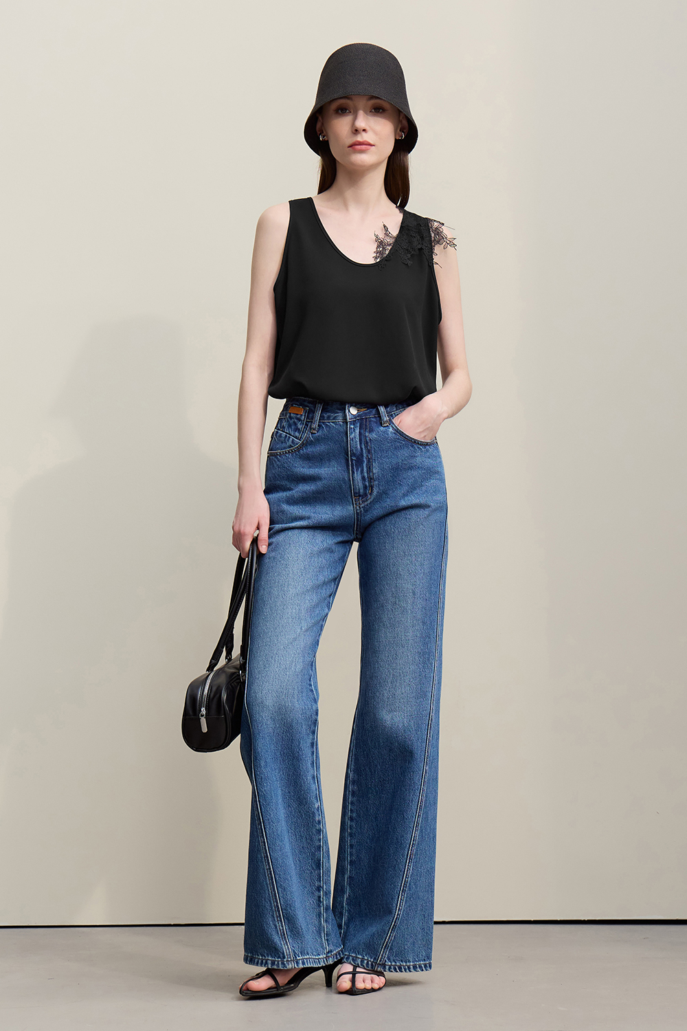 Lace Spliced Camisole