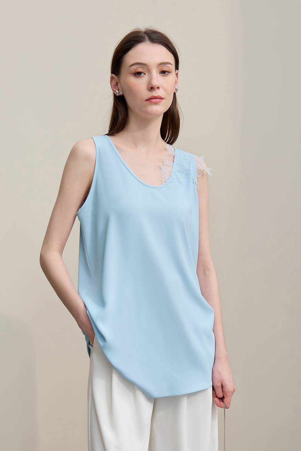 Lace Spliced Camisole