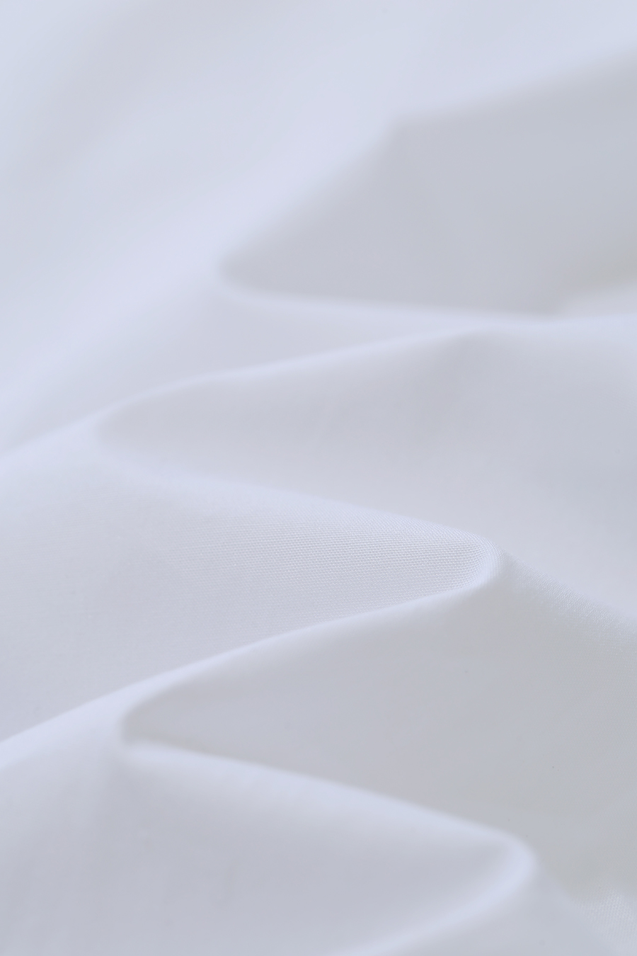 Lapel Twist Pleat Cotton Shirt