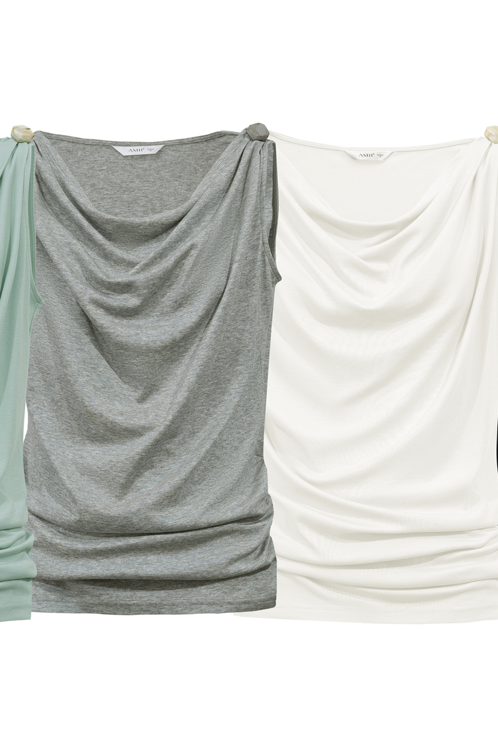 Cowl Neck Draped Camisole|AMII