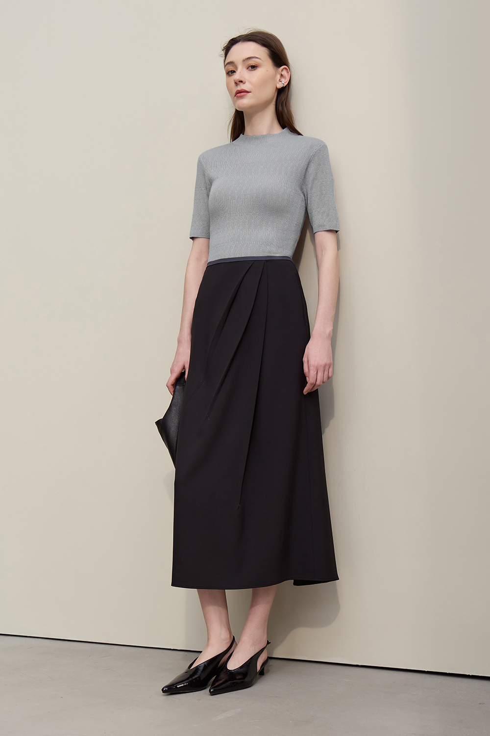 Hollow Short Sleeve Knit Sweater