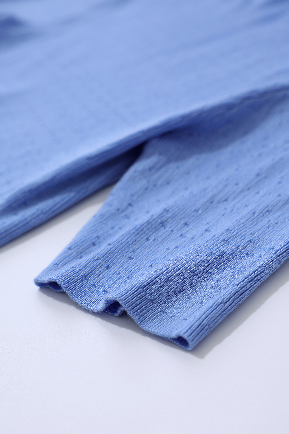 Hollow Short Sleeve Knit Sweater