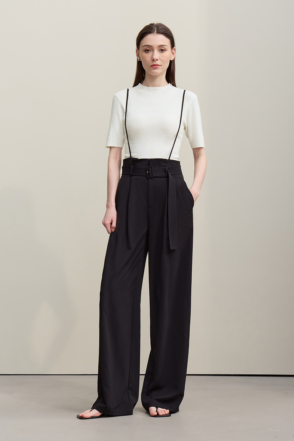 Hollow Short Sleeve Knit Sweater