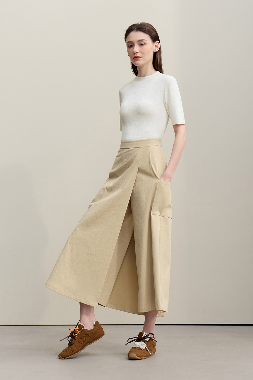 Hollow Short Sleeve Knit Sweater