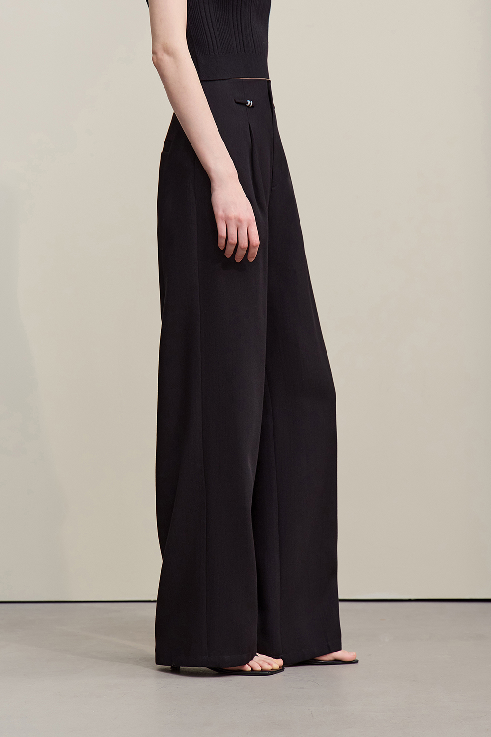 Commuter Wide-Leg Casual Trousers|AMII