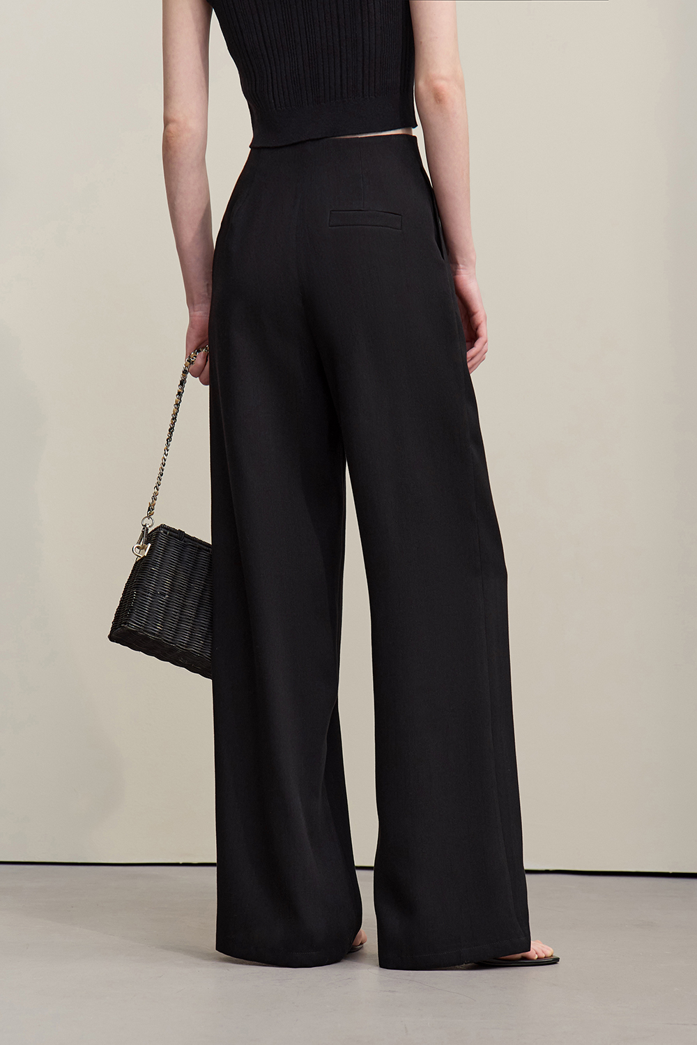 Commuter Wide-Leg Casual Trousers|AMII