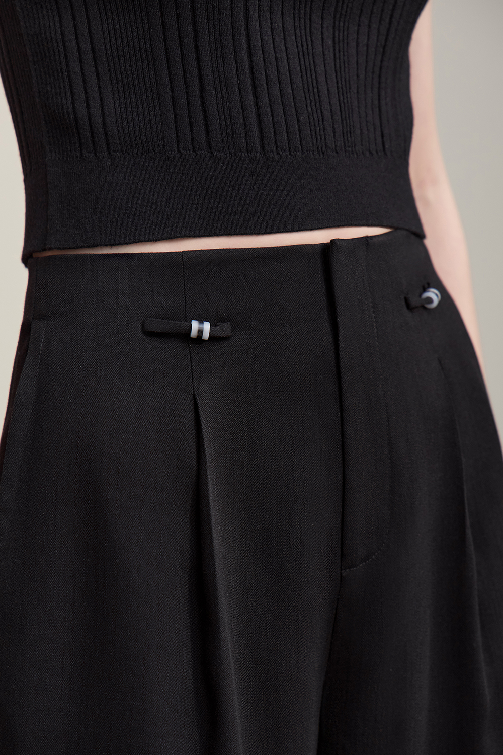 Commuter Wide-Leg Casual Trousers|AMII