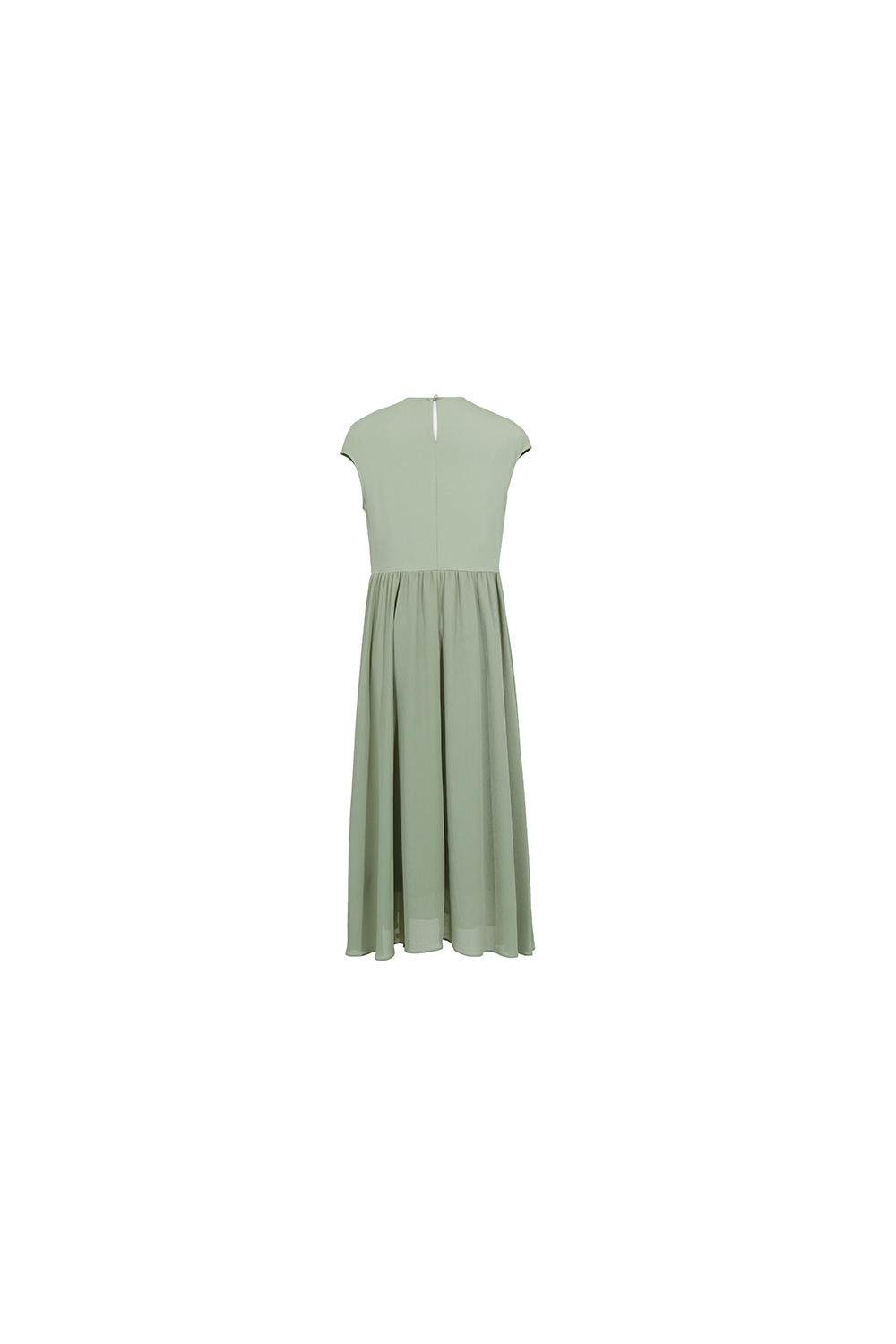 Knitted & Woven Spliced Dress|AMII