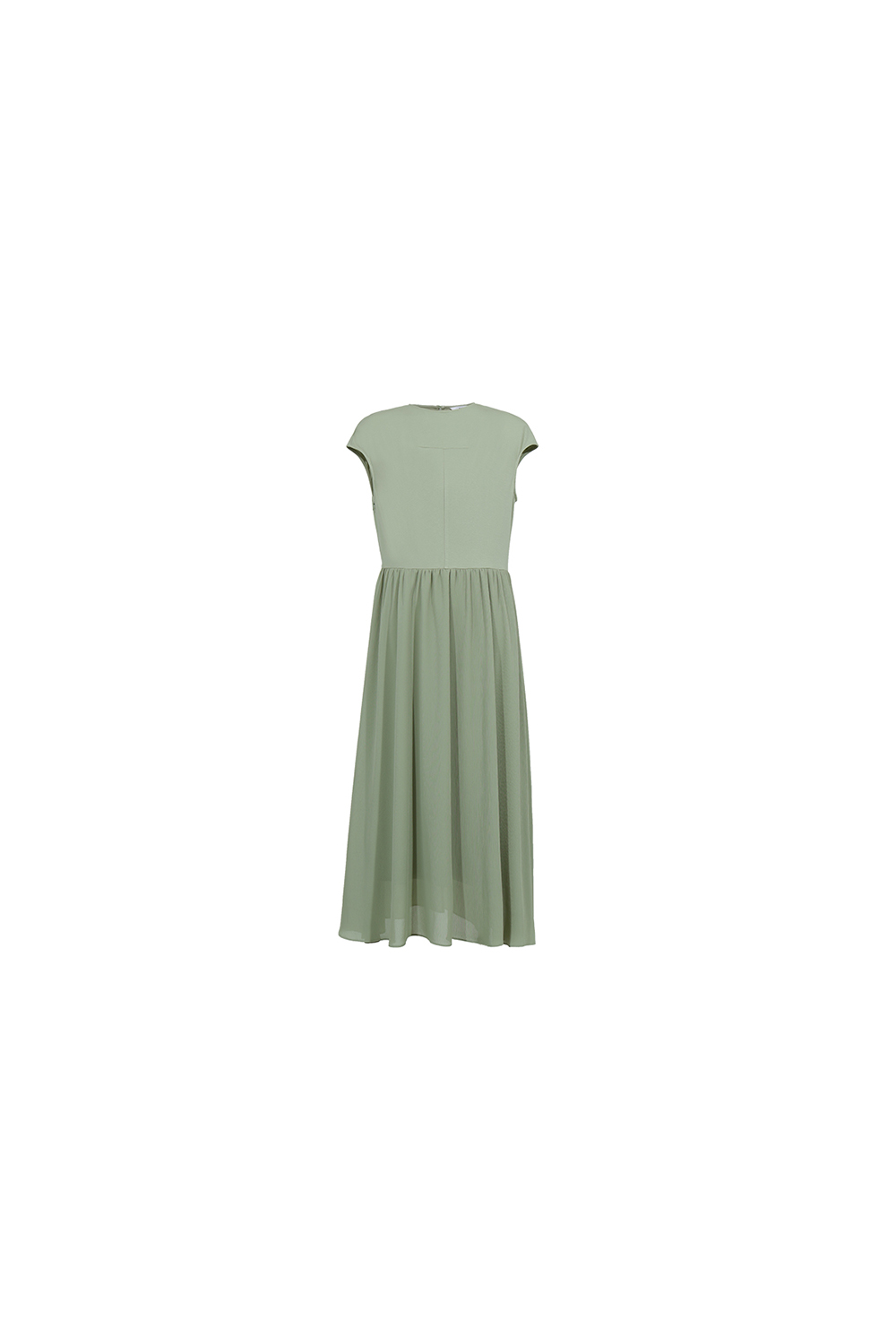 Knitted & Woven Spliced Dress|AMII