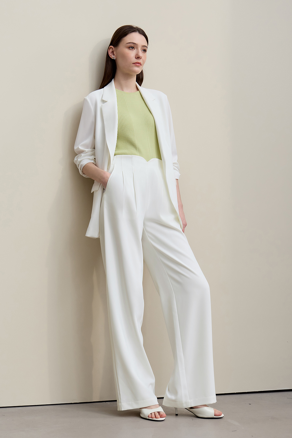 Commute Wide Leg Casual Pants
