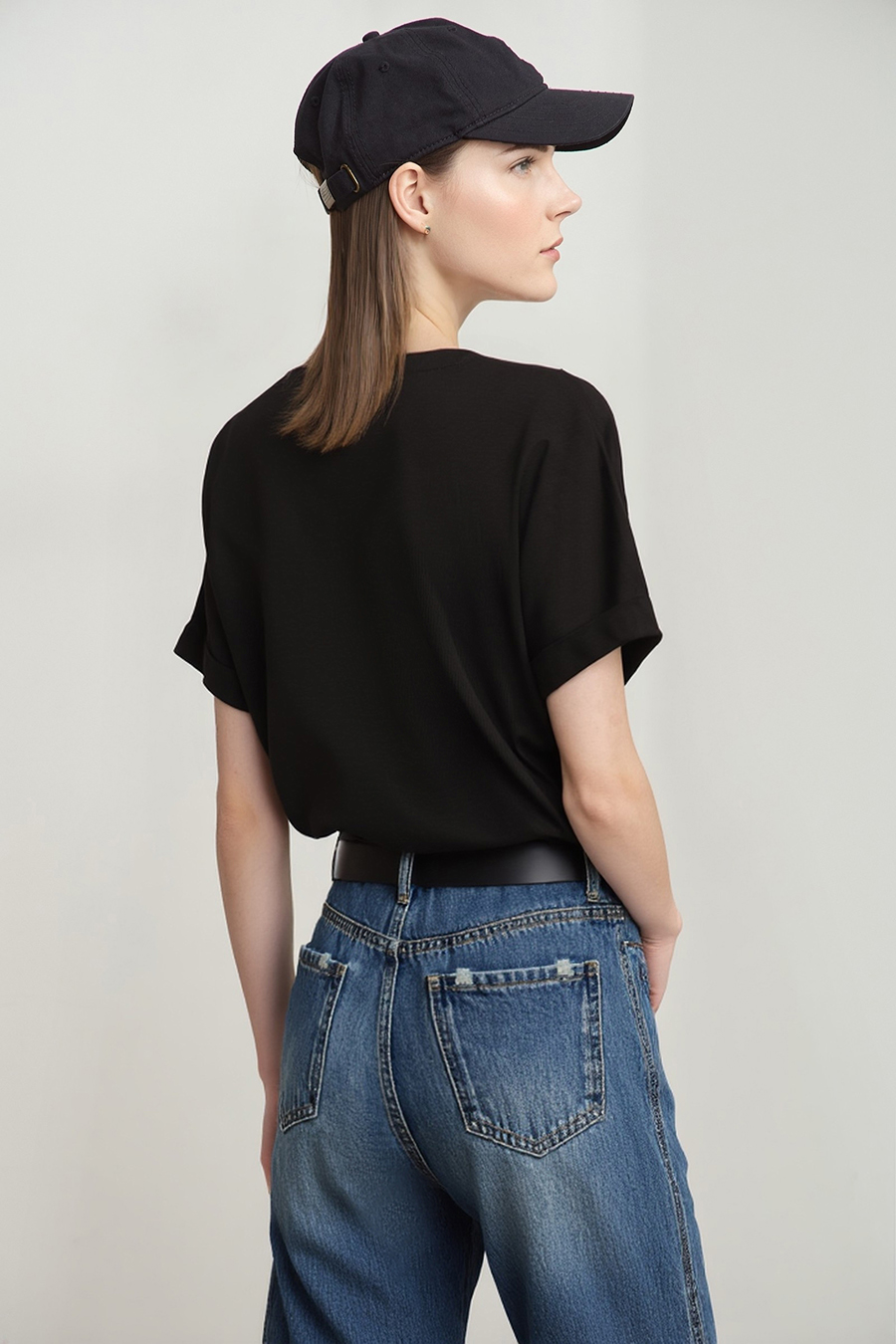 Hollow Embroidered Short-sleeve T-shirt