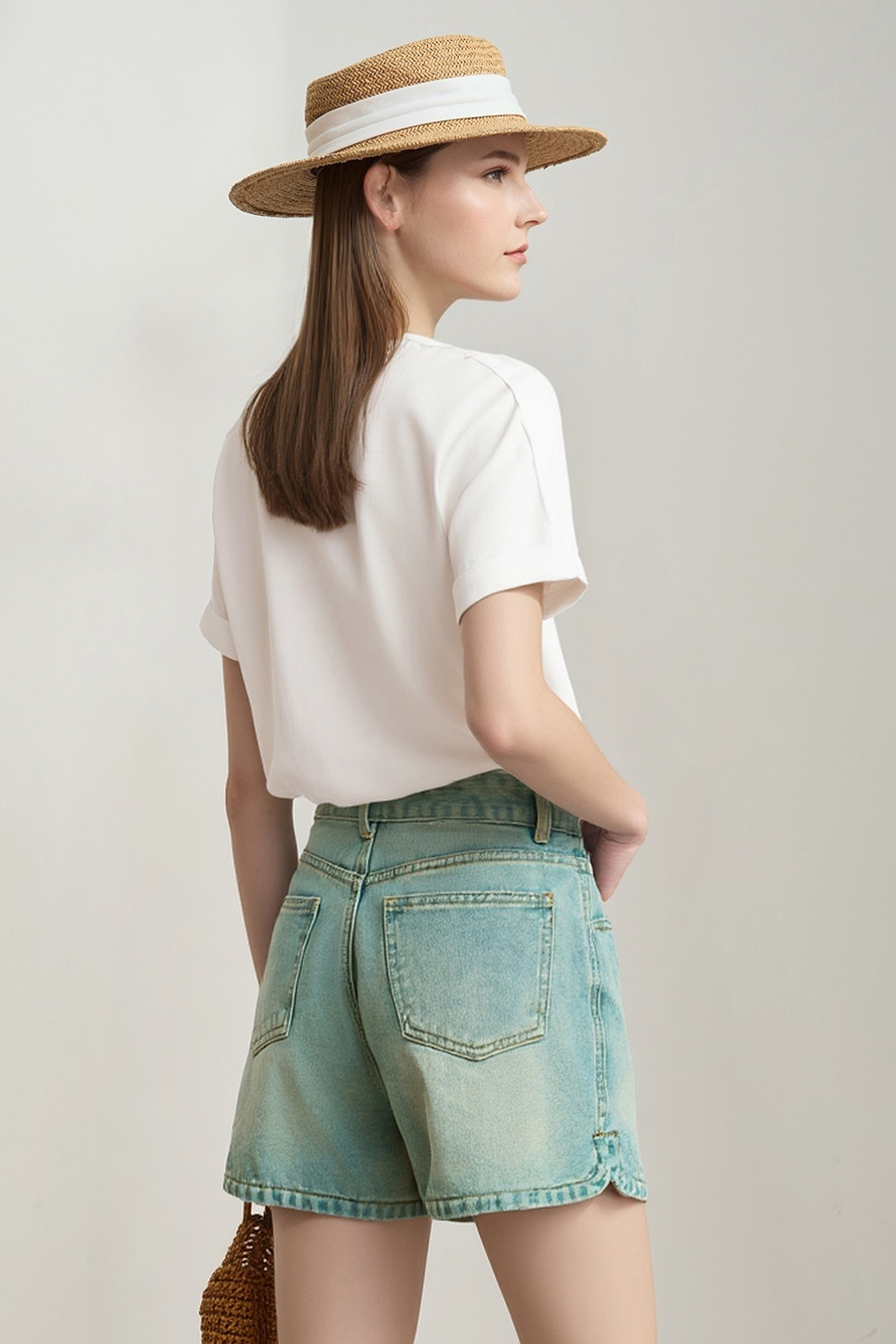 Hollow Embroidered Short-sleeve T-shirt