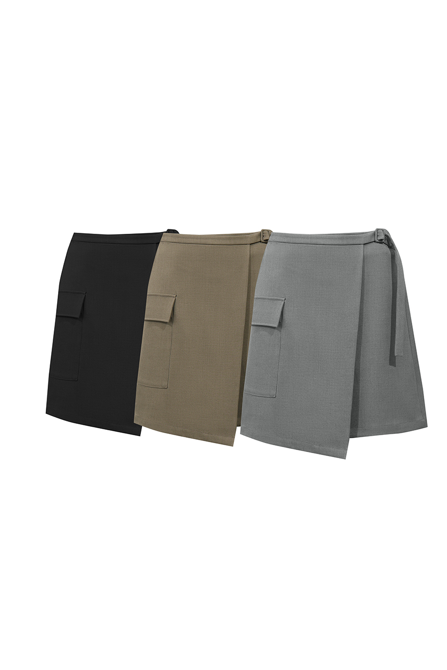 Waistband Panel Skirt