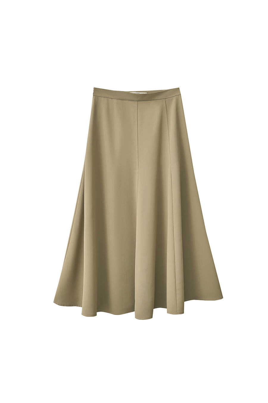 High-waist mermaid hem midi skirt|AMII