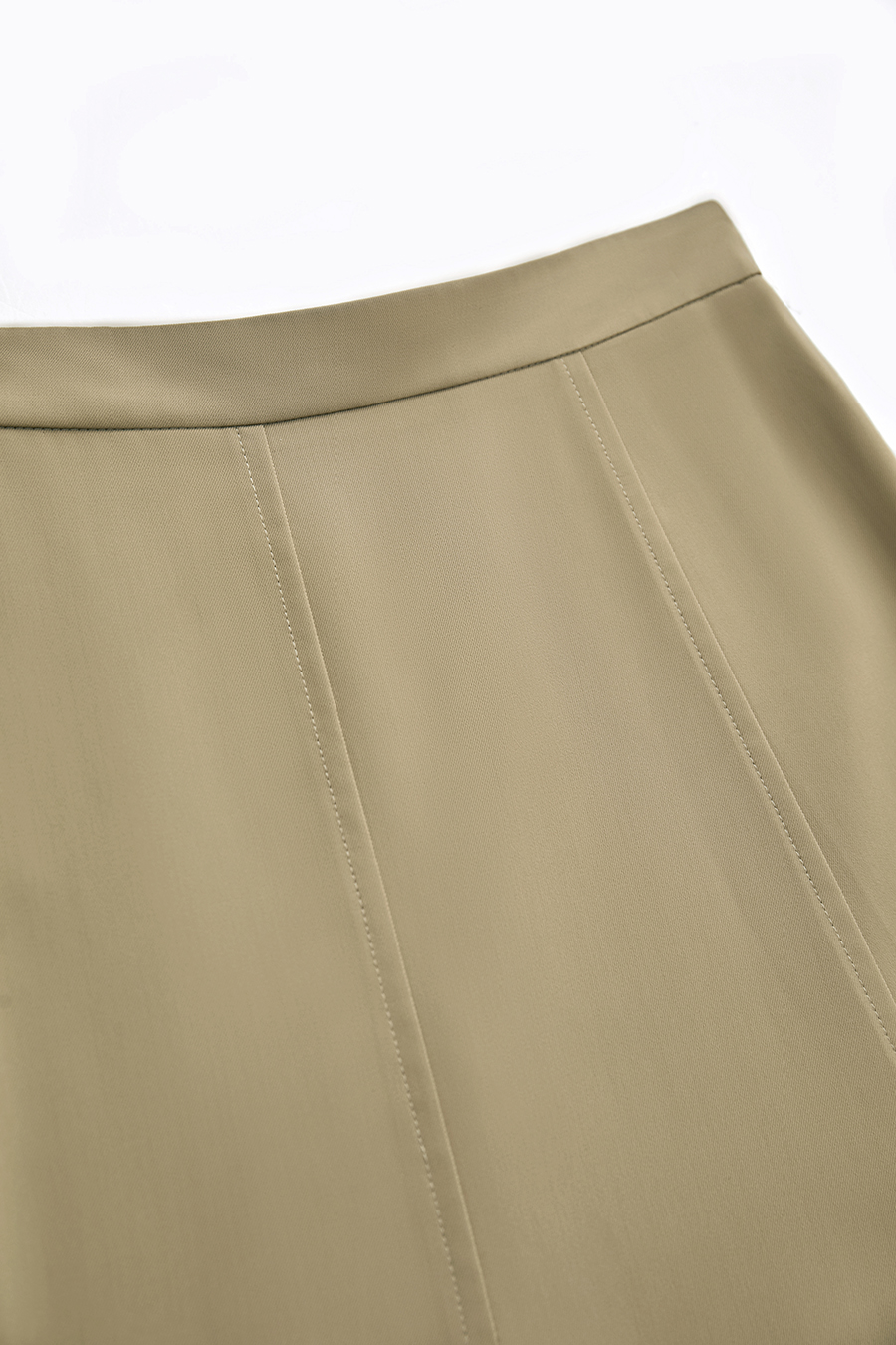 High-waist mermaid hem midi skirt|AMII