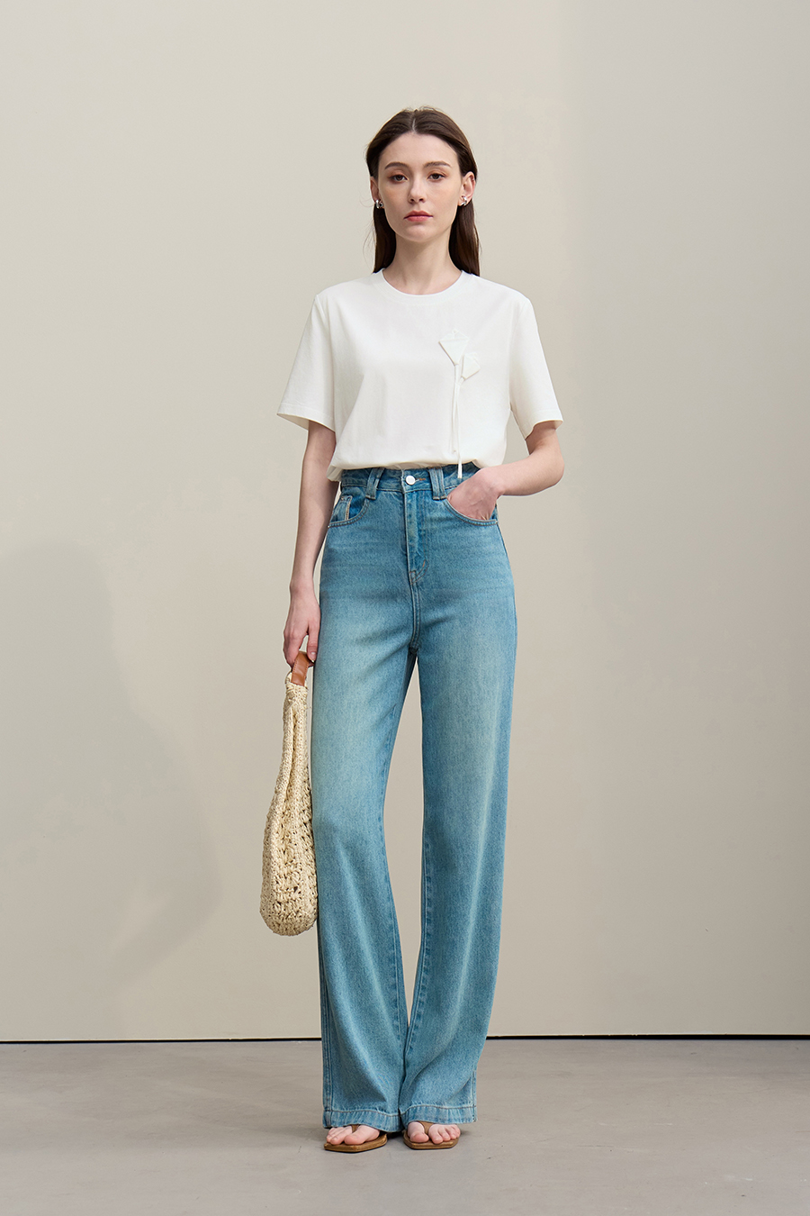 3D Floral Mulberry Silk T-shirt