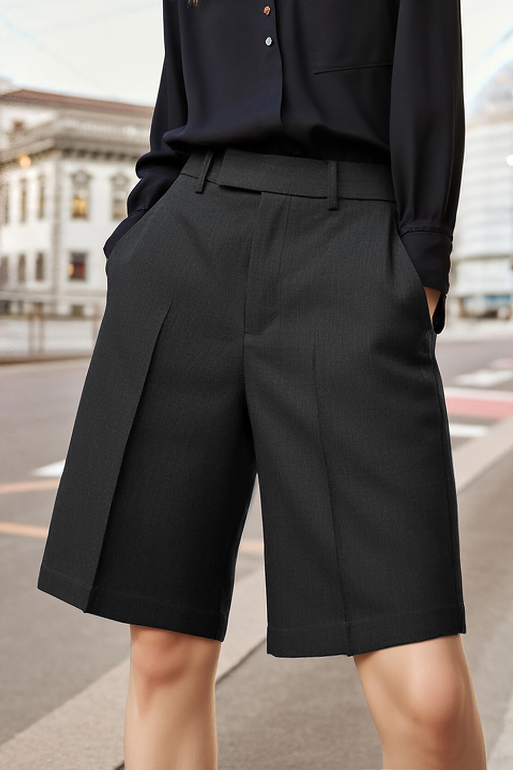 Simple Commute Casual Shorts