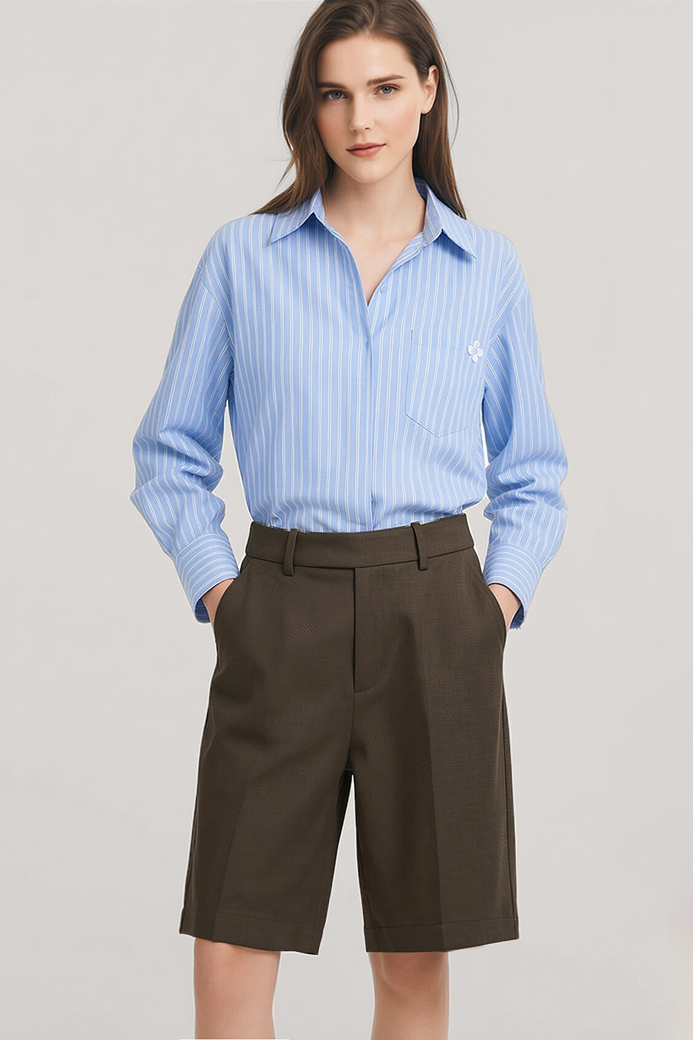 Simple Commute Casual Shorts