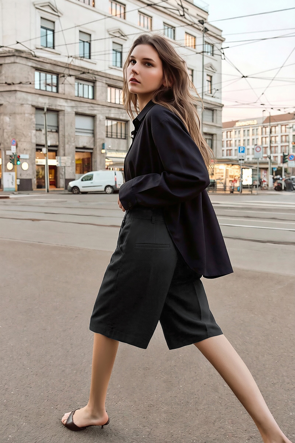 Simple Commute Casual Shorts