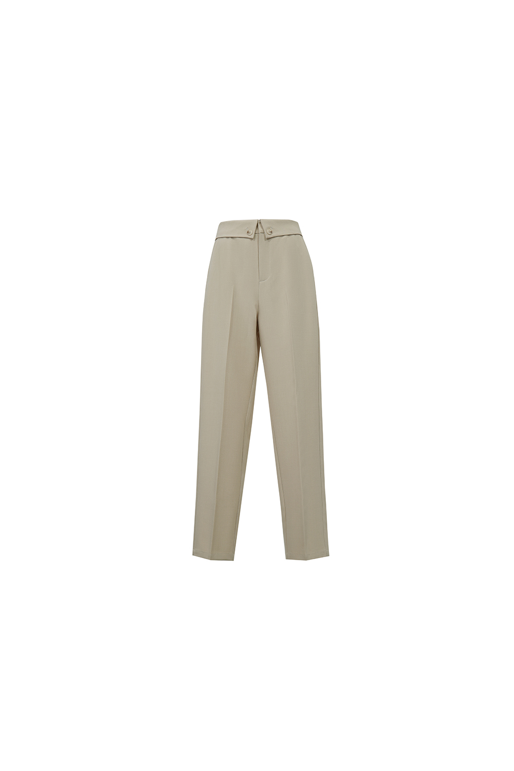 Cuffed Waist Casual Pants