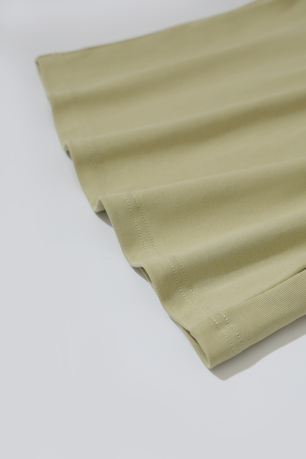 Lace Spliced Cotton Stretch T-shirt