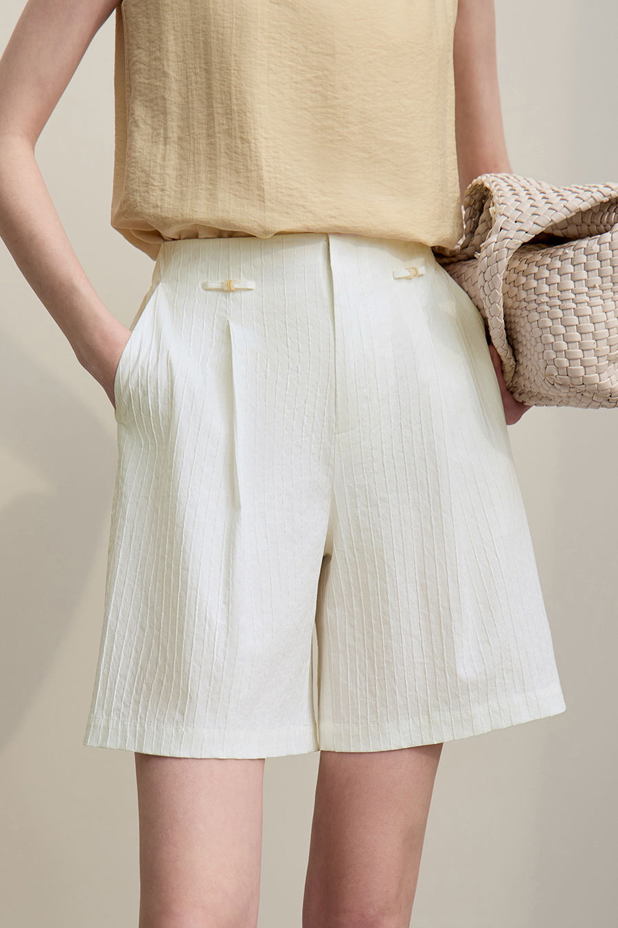 Beaded Decorated Casual Shorts