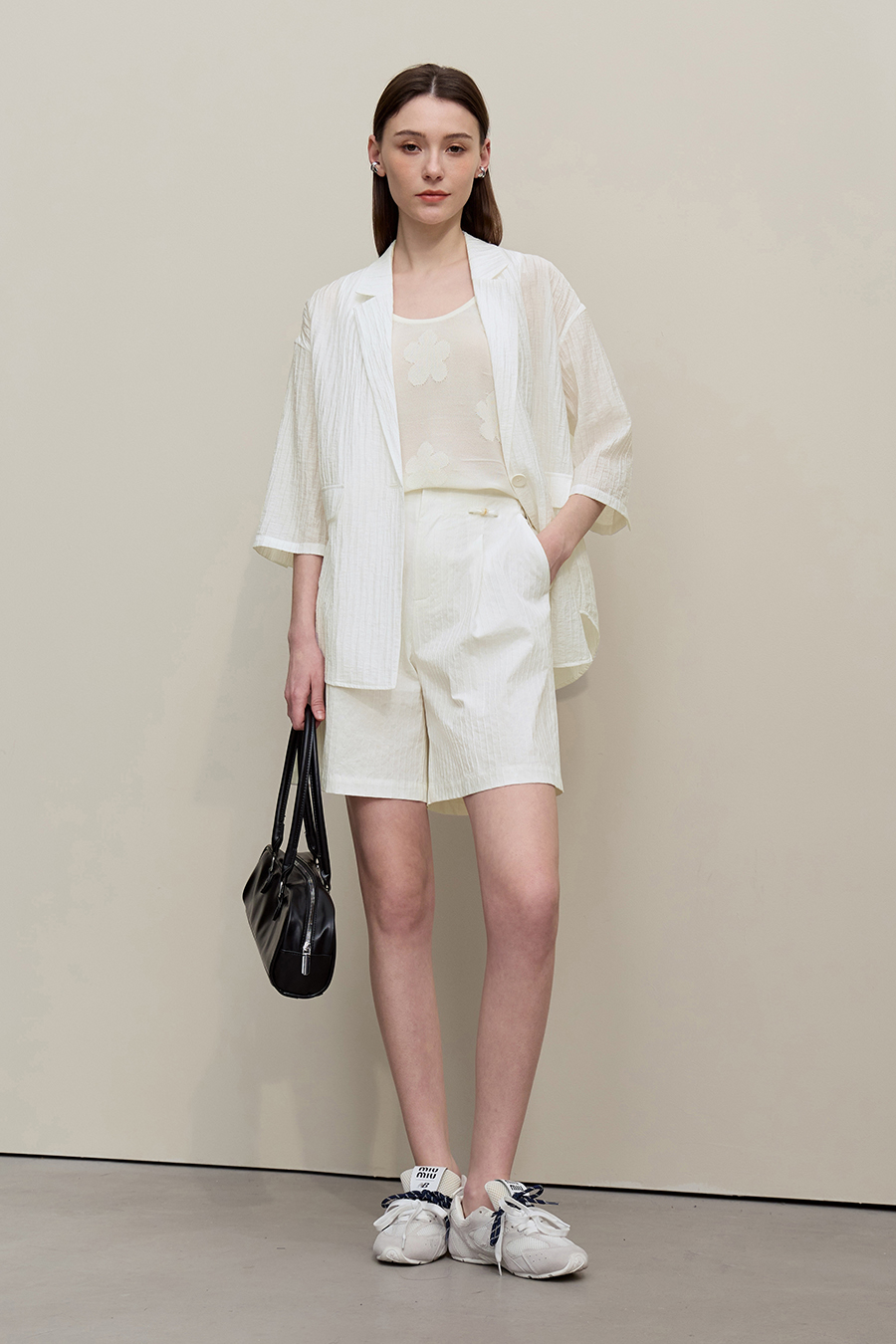 Beaded Decorated Casual Shorts