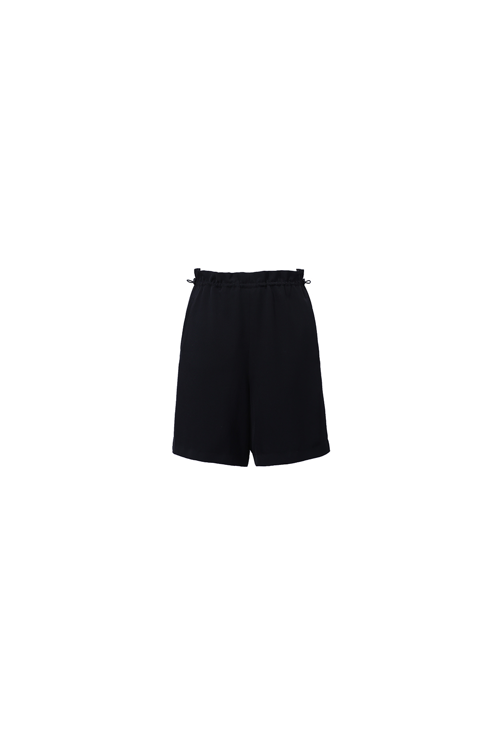 Elastic Shirred Casual Shorts