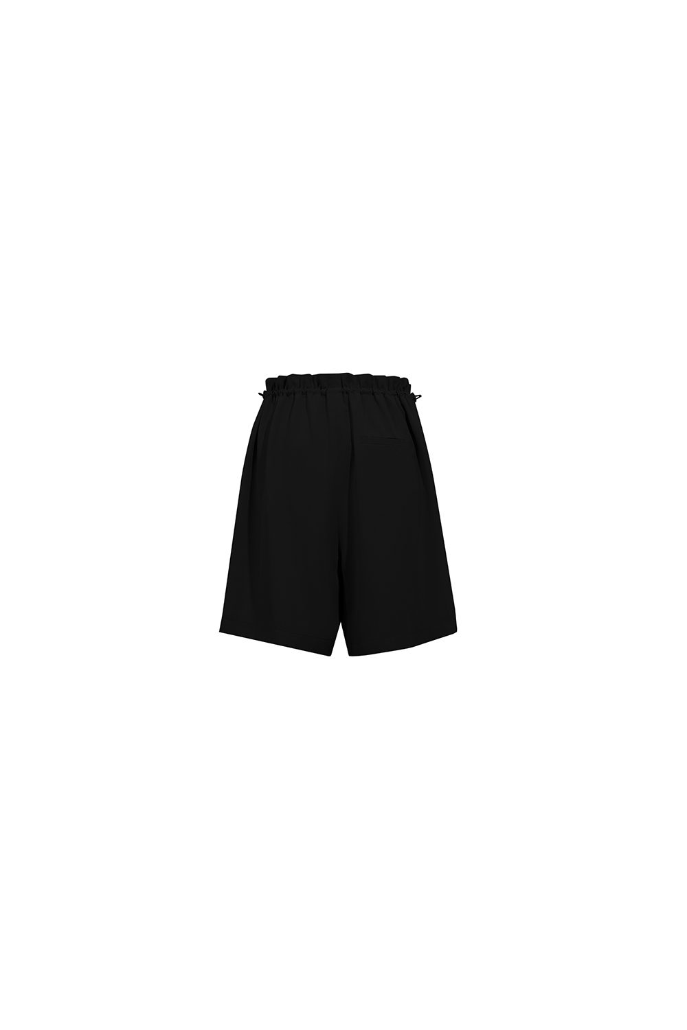 Elastic Shirred Casual Shorts
