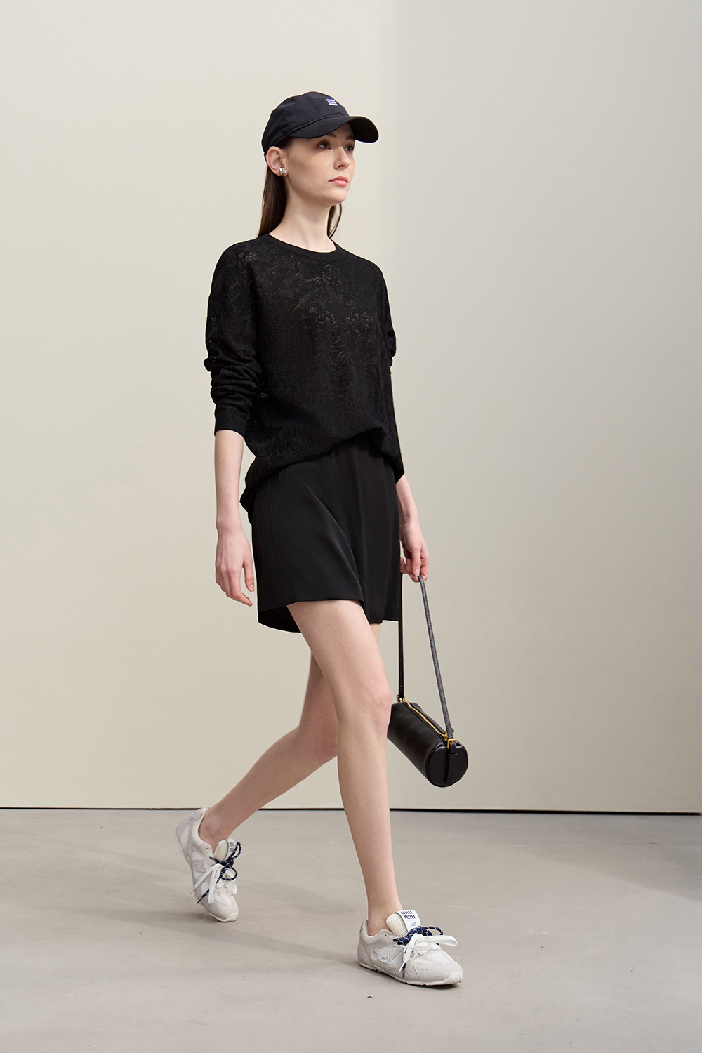 Elastic Shirred Casual Shorts