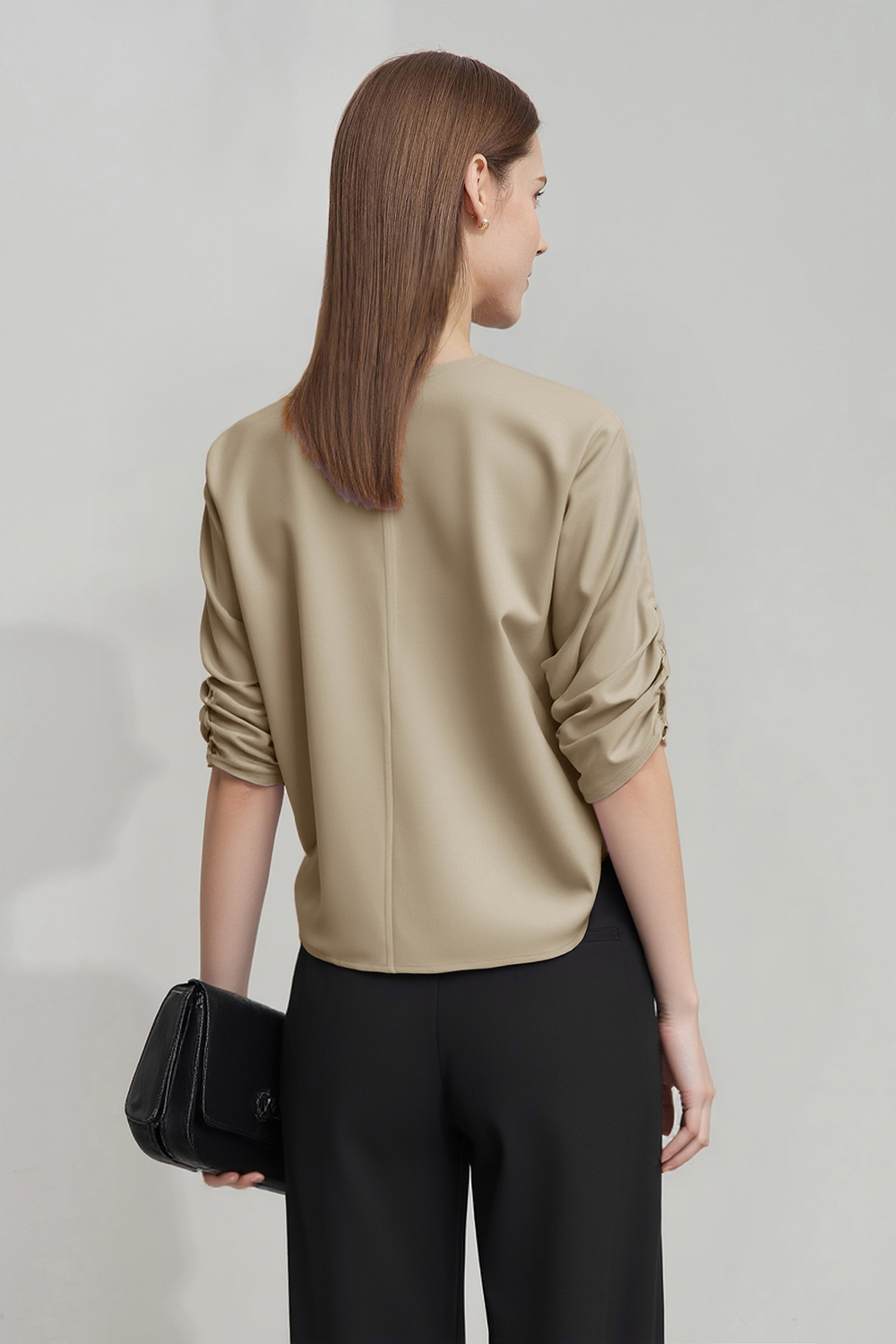 Asymmetric Satin Shirt