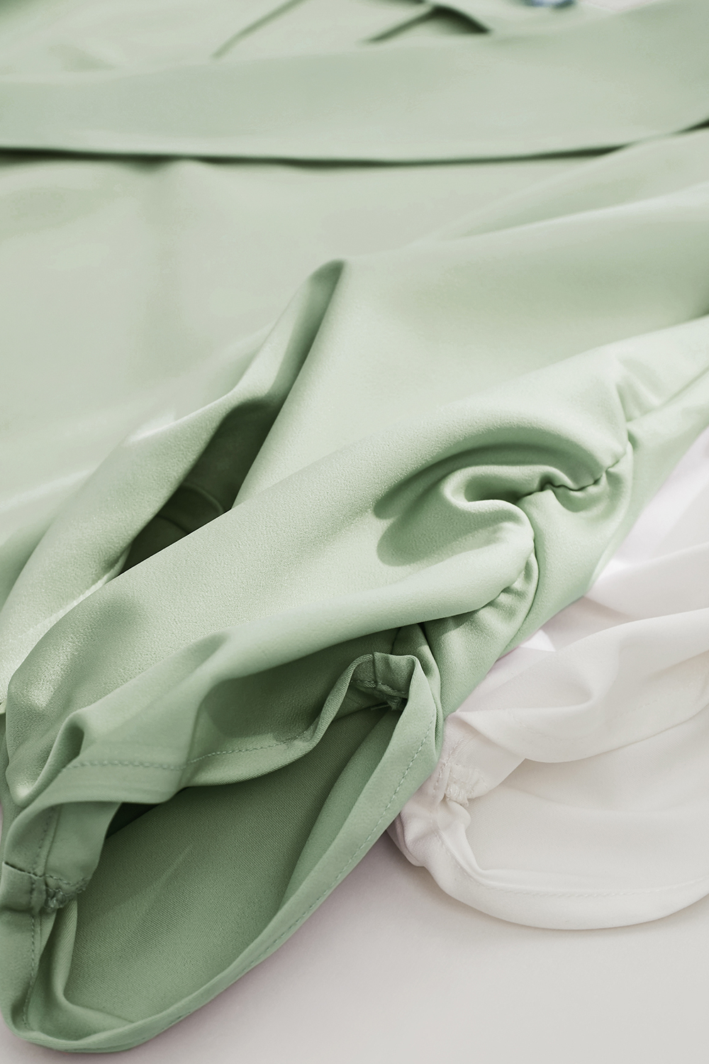 Asymmetric Satin Shirt