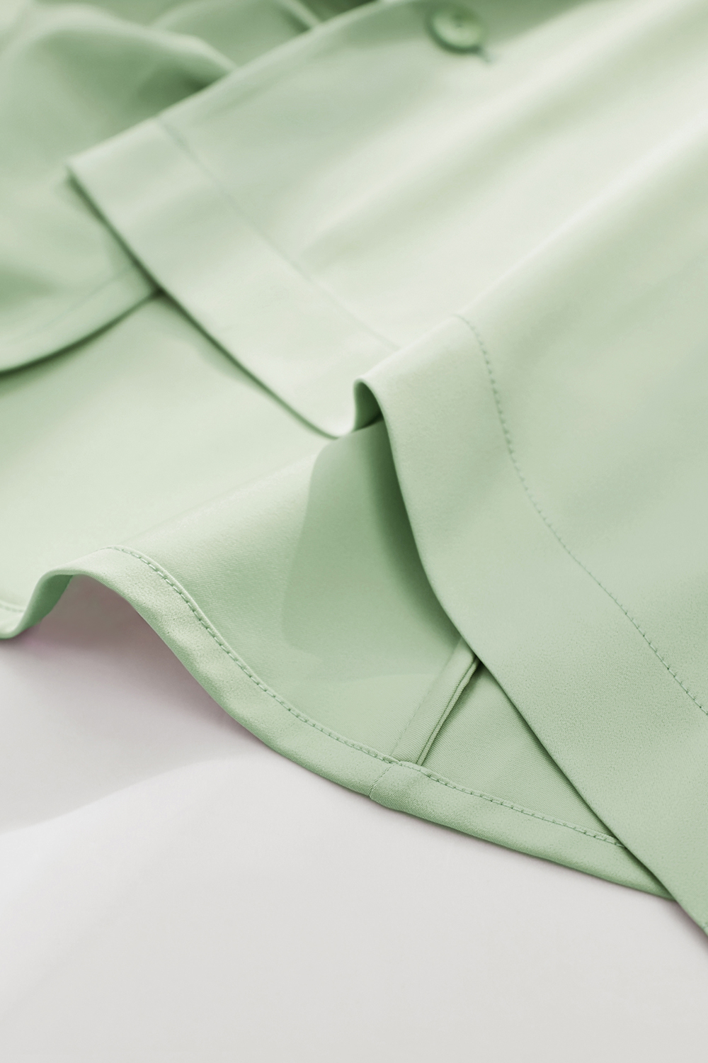 Asymmetric Satin Shirt