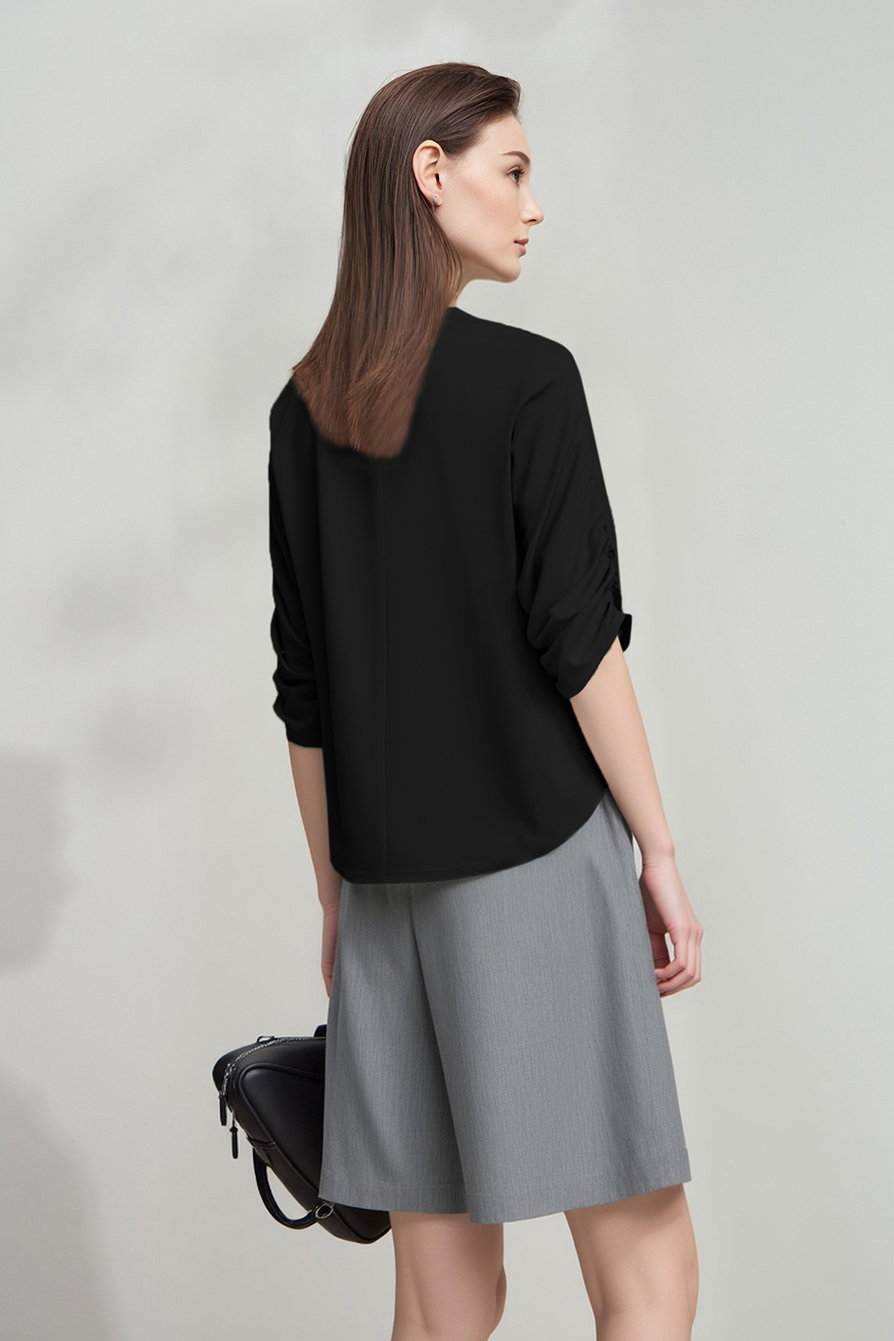 Asymmetric Satin Shirt