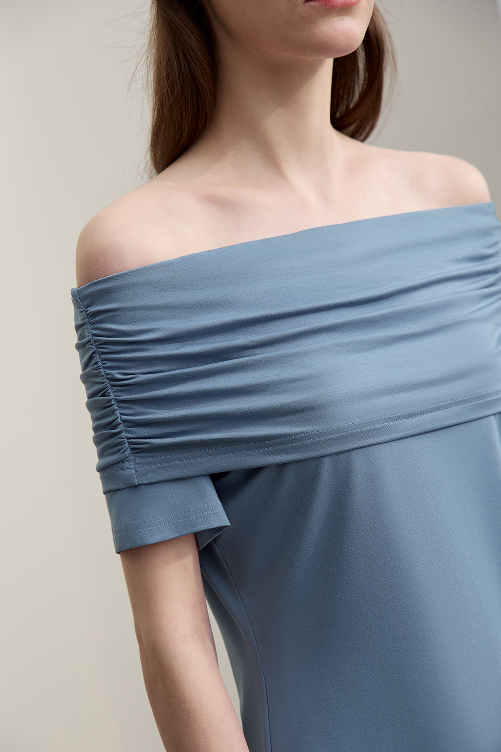 Off Shoulder Modal T-shirt