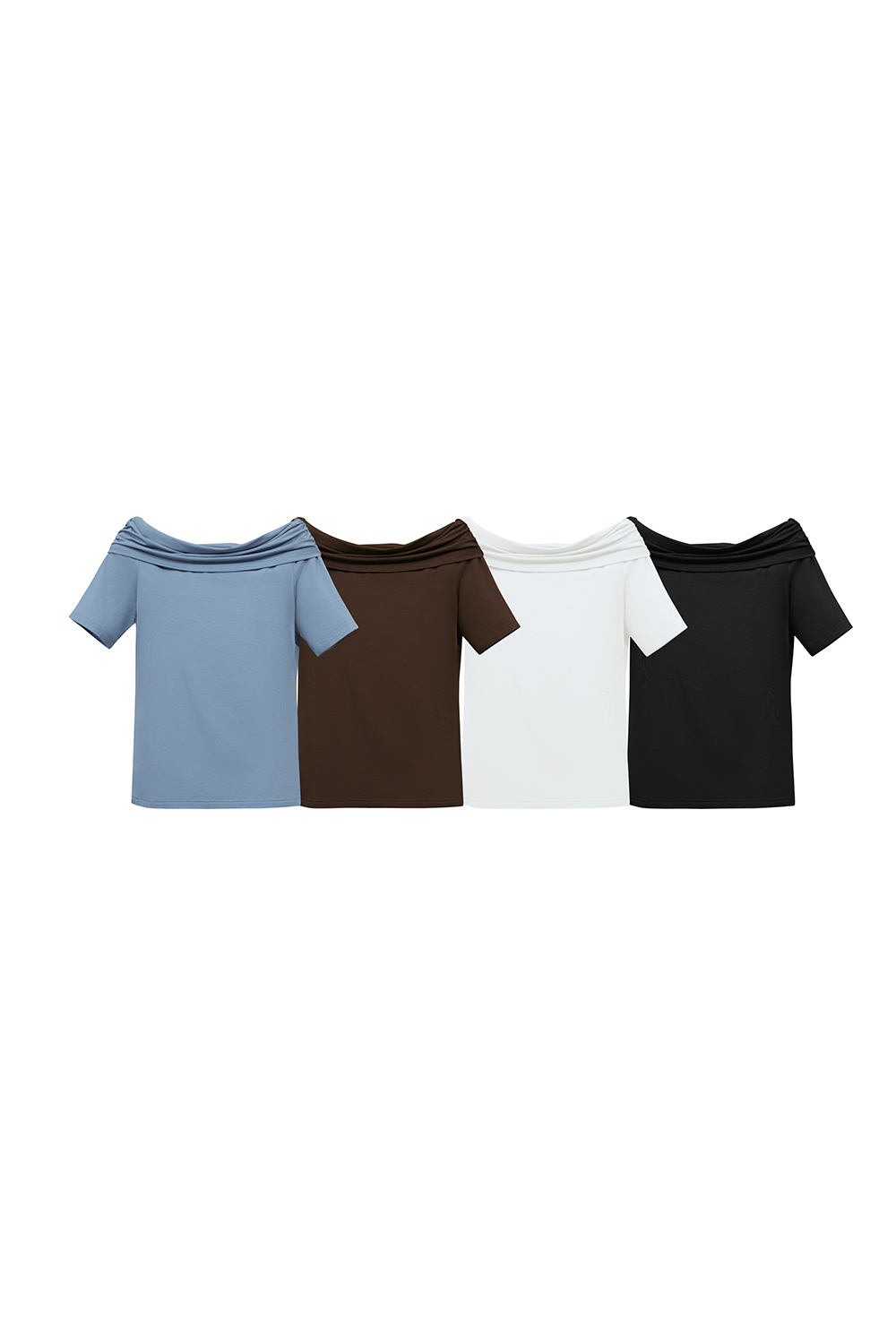 Off Shoulder Modal T-shirt