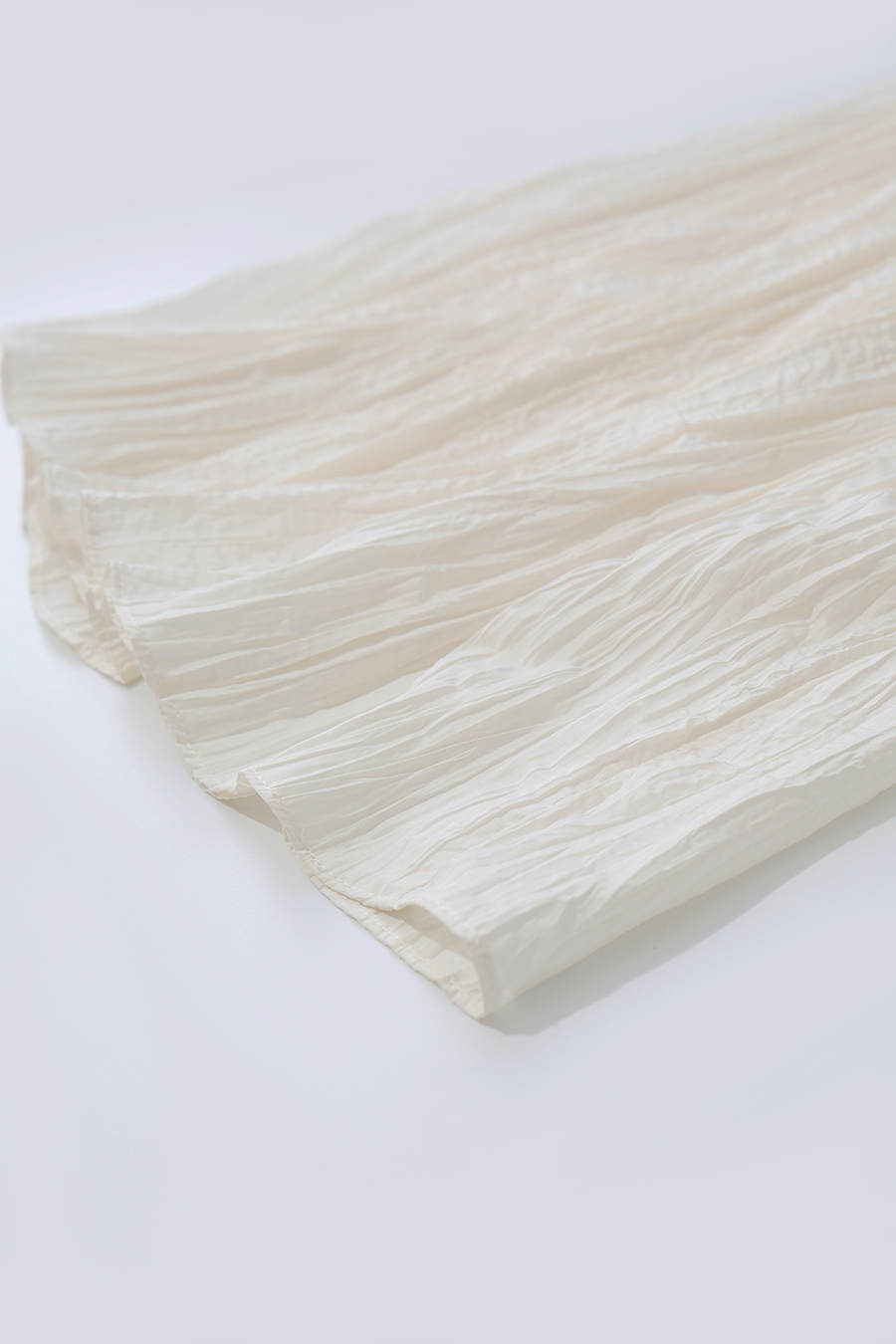 Crinkle Pleated Skirt