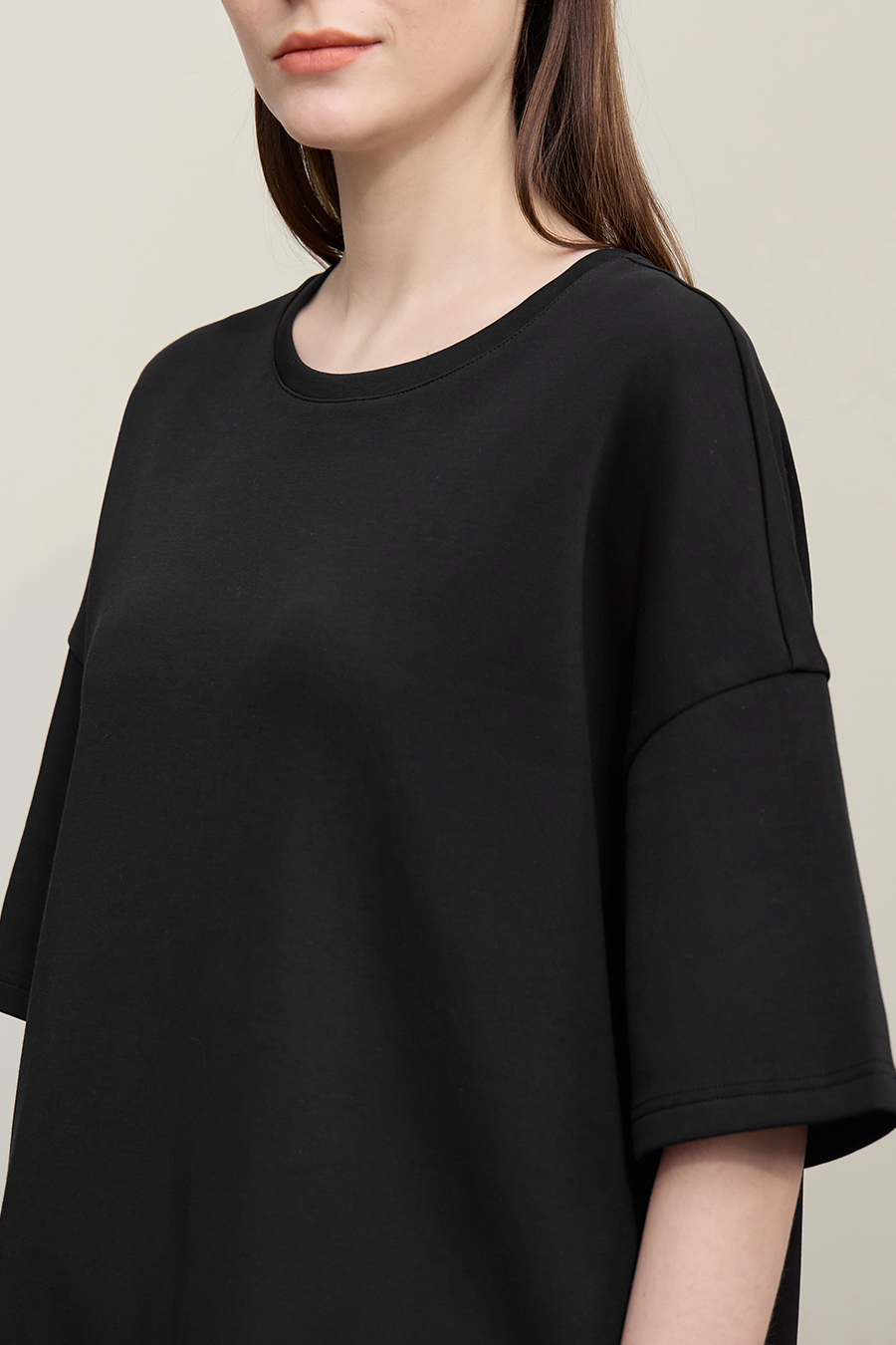 Lace Patchwork Drop Shoulder Dress