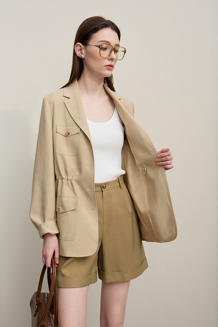 Cuffed Casual Shorts