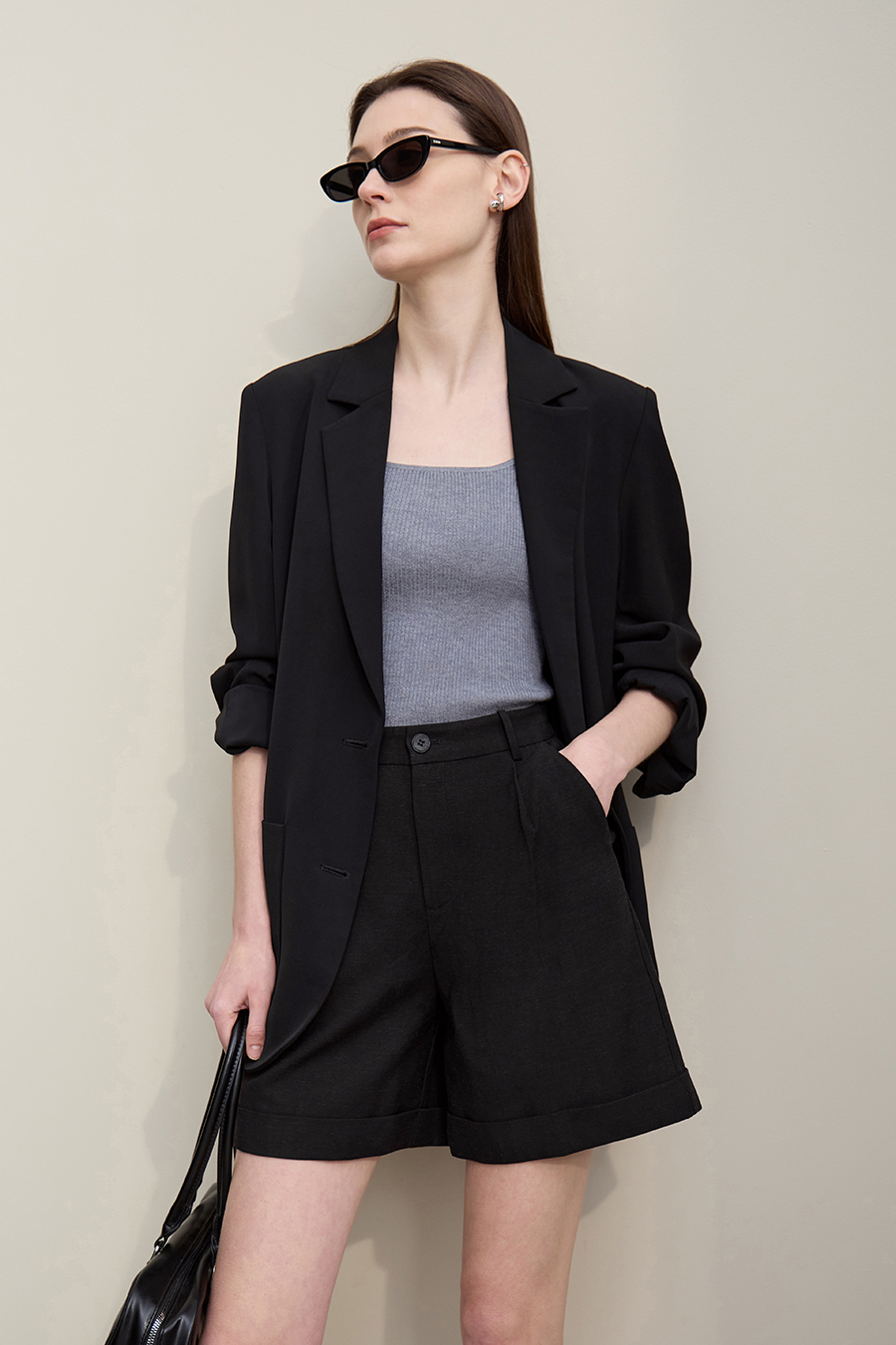 Cuffed Casual Shorts