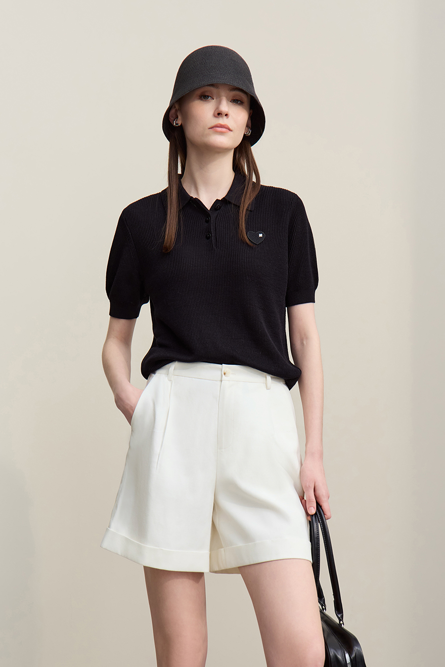 Cuffed Casual Shorts