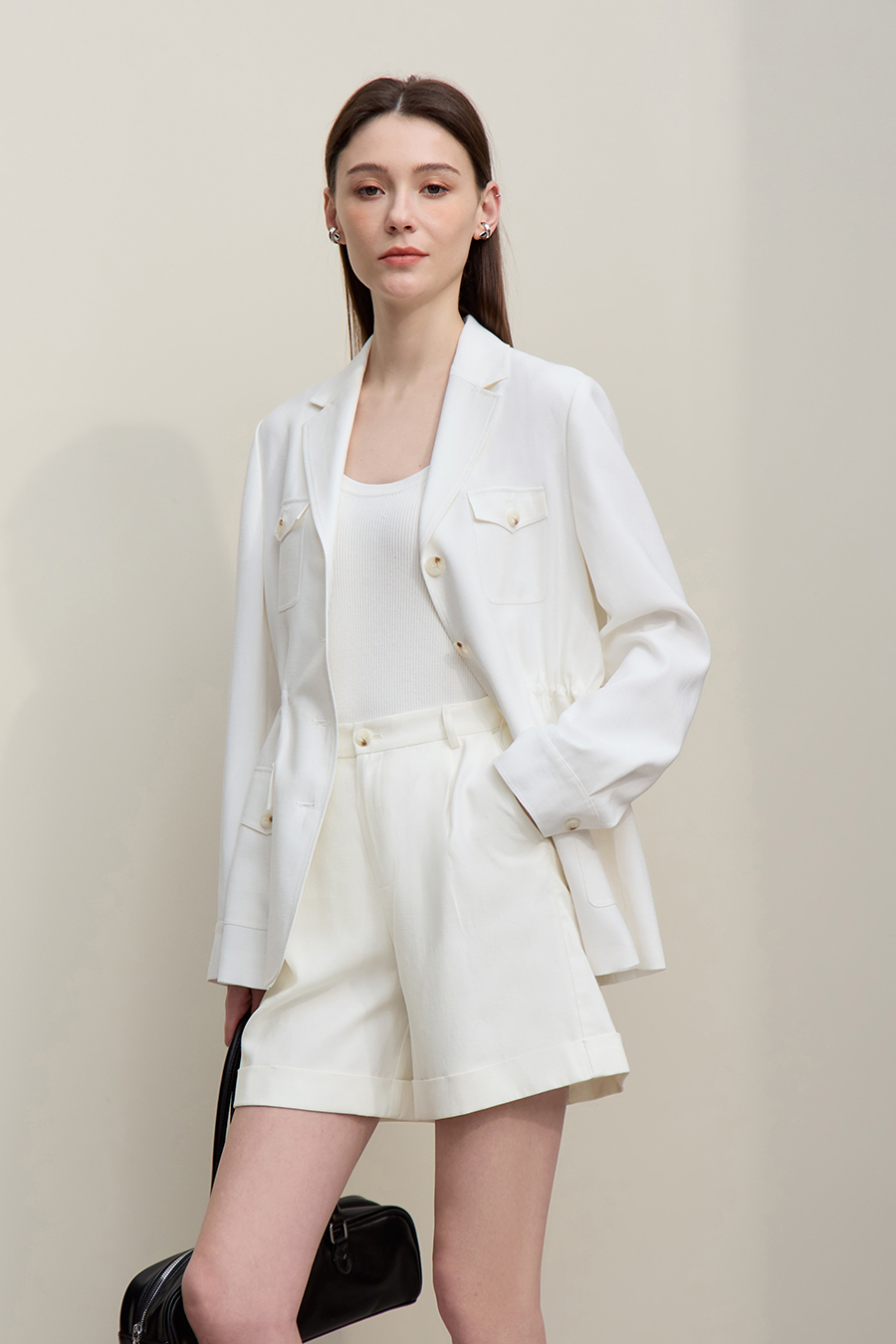 Cuffed Casual Shorts