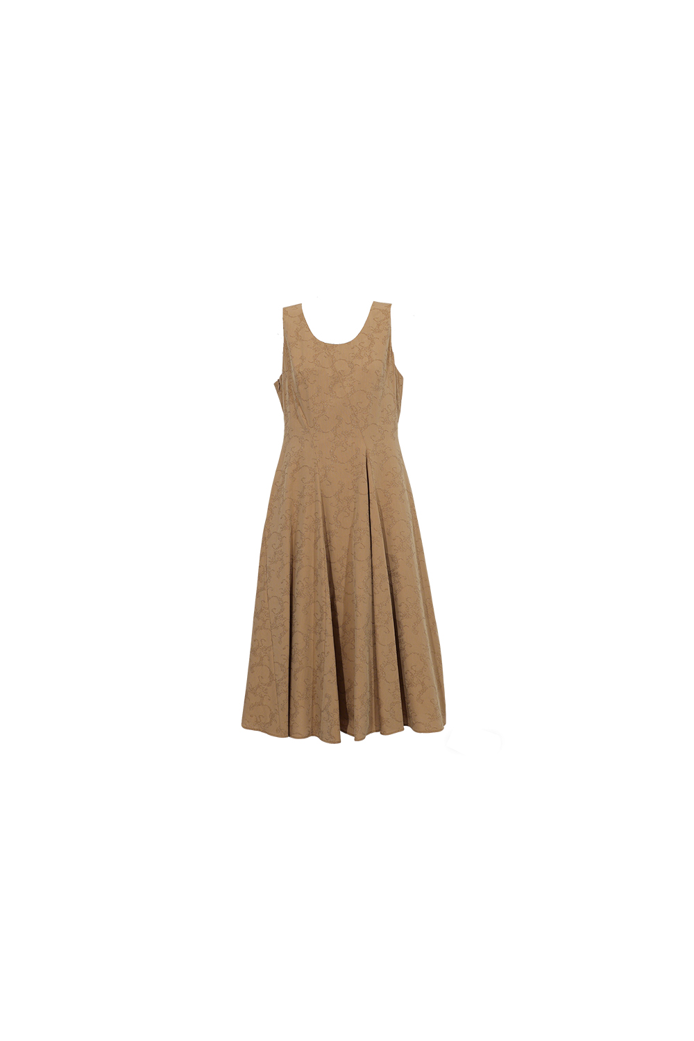 Jacquard Sleeveless Dress|AMII