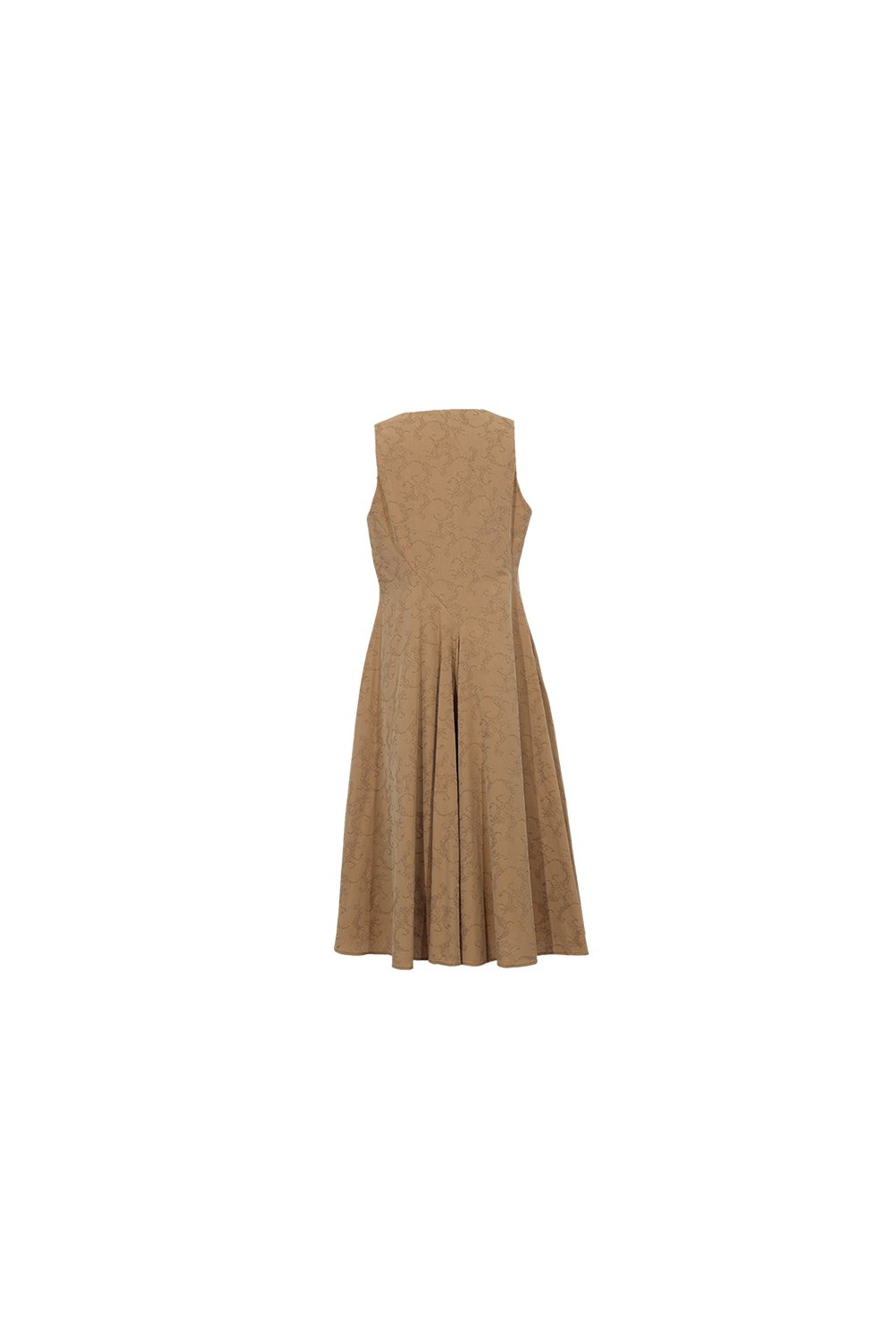 Jacquard Sleeveless Dress|AMII
