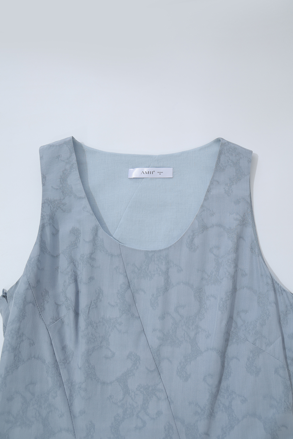 Jacquard Sleeveless Dress|AMII