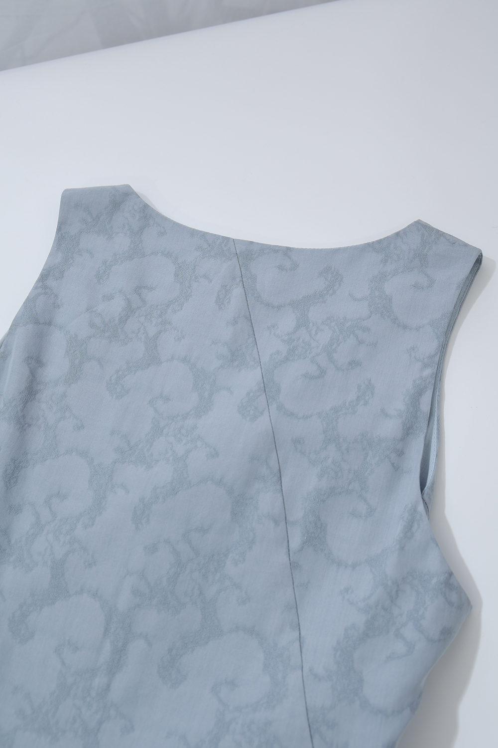 Jacquard Sleeveless Dress|AMII